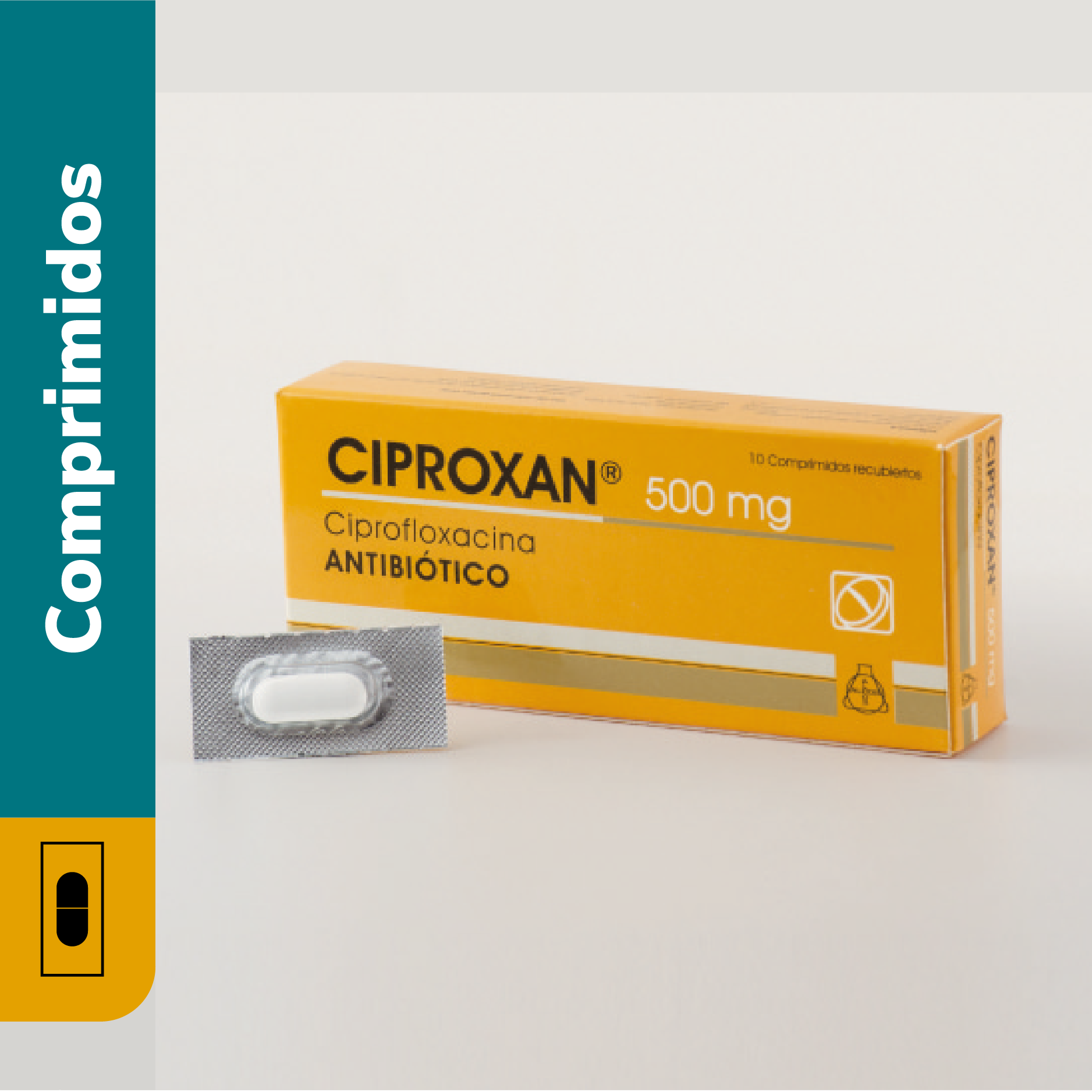 CIPROXAN 500 MG. CJA X 10 COMPR.